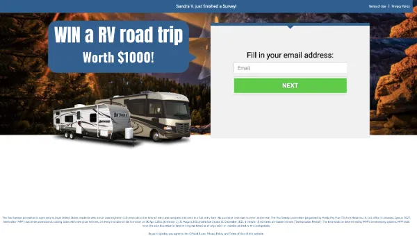 Win a RV Road Trip Worth $1000